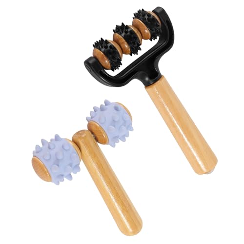 2 Stück Massageroller mit Griff Massage Roller Selbstmassagerolle Massagerolle mit Igelball Massageball Massageroller für Beine Füße Arme Rücken 2 Stück Massageroller mit Griff Massage Roller Selbstmassagerolle Massagerolle mit Igelball Massageball Massageroller für Beine Füße Arme Rücken