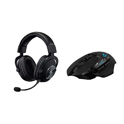 Logitech G PRO X (2. Generation) Gaming-Headset + Kabellose Gaming-Maus (mit Hero-Sensor, 16'000 DPI, geringes Gewicht, PC-Gaming, 4 programmierbare Tasten, lange Akkulaufzeit, Windows und Mac)