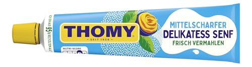 Thomy Delikatess Senf mittelscharf in der Tube, 200 ml