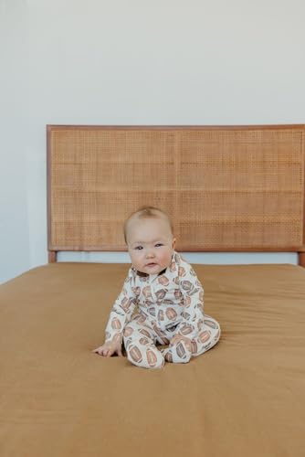 Image of Copper Pearl Zip-Up Footie Baby Pajamas - Soft Newborn Onesies for Boys & Girls, Tag-Free with Two-Way Zipper Baby Sleepers for Newborn - 24 Months, Blitz