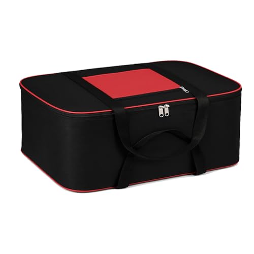 Image of DALUCI Storage Bags for Clothes Large - Underbed Storage Bag, Moisture Proof Non Woven Storage Bag for Clothes, Black (Pack of 1 | 52 x 44 x 20 cm)