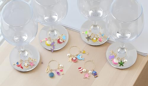 DIY Wine Glass Charm Kit - 50% Off Beach & Alphabet Charms