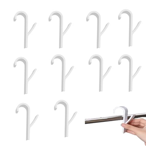 10 Stück Weiß Haken für Rundheizkörper,Mehrzweckhaken für...