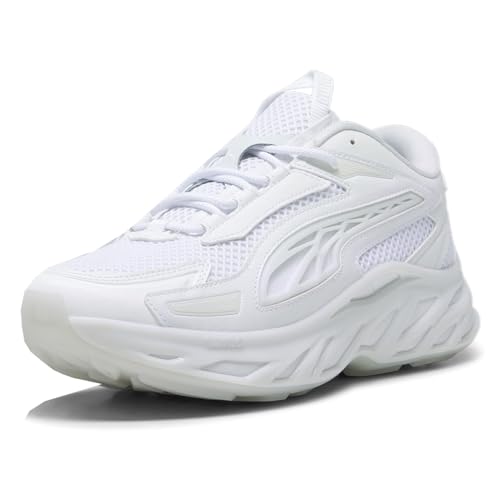 PUMA Mens Exotek Nitro Base Lace Up Sneakers Shoes Casual - White - Size 10 M2