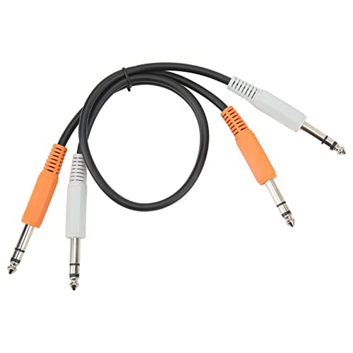 Cable de audio estéreo 6.35mm macho a macho, 45 cm miniatura 6