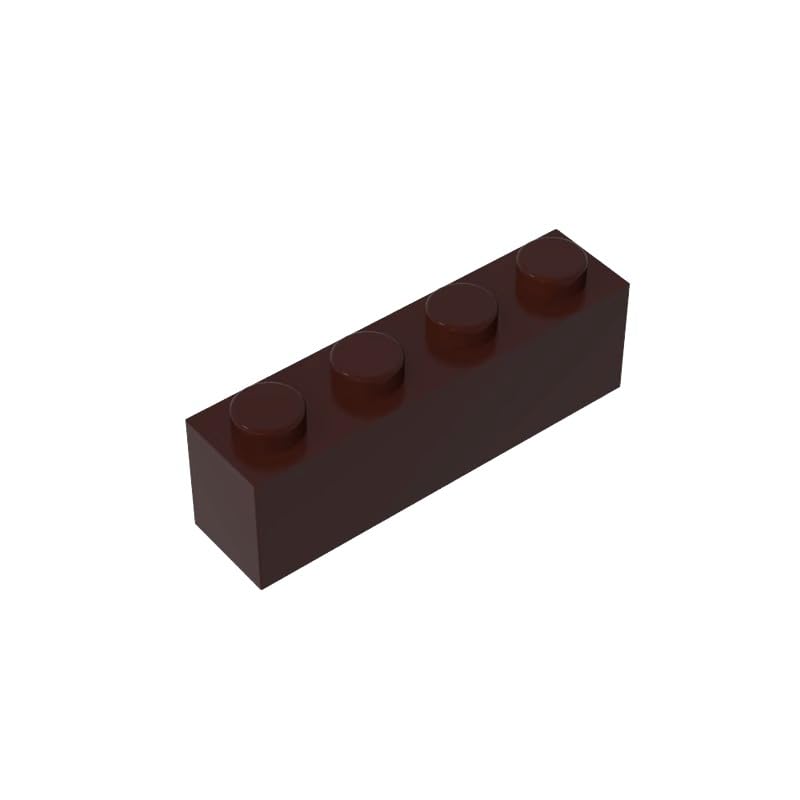 3010 Basic Bricks Brick 1x4 50 Pieces GDS-534 Compatible with Lego Building Blocks Color:Dark Brown