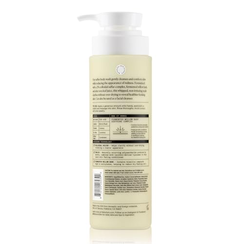 Image of Naturium The Revealer Body Wash, Clarifying Skincare with Sulfur, Willow Bark, and Aloe Vera, 500 mL / 16.9 fl oz
