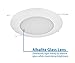 NICOR Lighting 6 inch White Recessed Shower Trim with Albalite Lens (17505)
