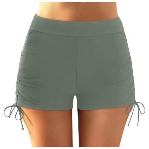 Bikinis Deportivos Mujer Bikini De 2 Piezas para Mujer Tejido Especial Bikini De Talle Bajo Cintura Alta Tops con Shorts Baño Conjuntos Traje Baño Sólido Dos Piezas