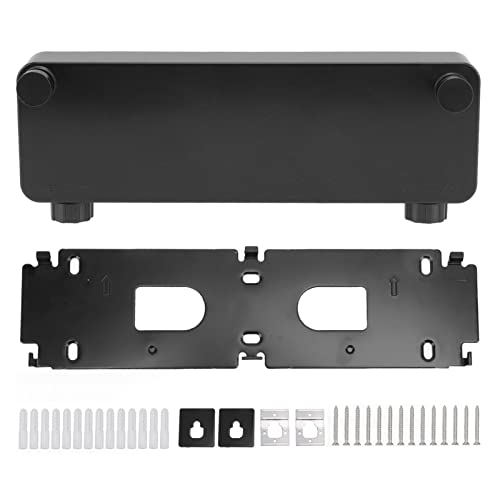 Retractable Clothesline, 17 Ft Wall Mounted Clothesline Space Saving Safety Design Clothes Drying Line for Bathrooms Balconies(Black)