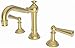 Newport Brass 2470 Double Handle Widespread Bathroom Faucet with Metal Lever Han, Satin Brass (PVD)