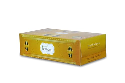Image of Kosher Bamboo Facial Tissue Box - Pack of 4 - Made of Pure bamboo Pulp - 2 Ply - 100 pulls each (GoldCase)