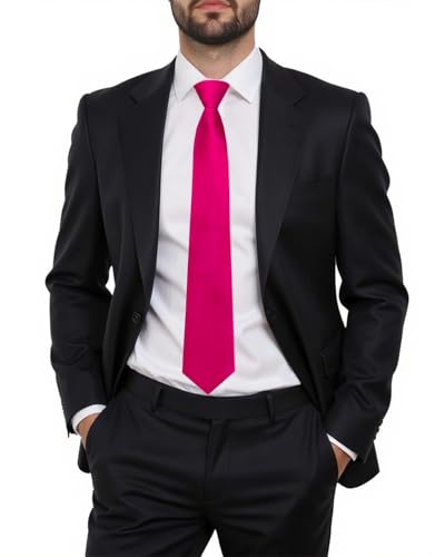Image of Hi-Tie Zipper Ties for Men Pre-tied Tie Set Lapel Pin Pocket Square and Cufflinks Formal Business Wedding Adjustable Necktie