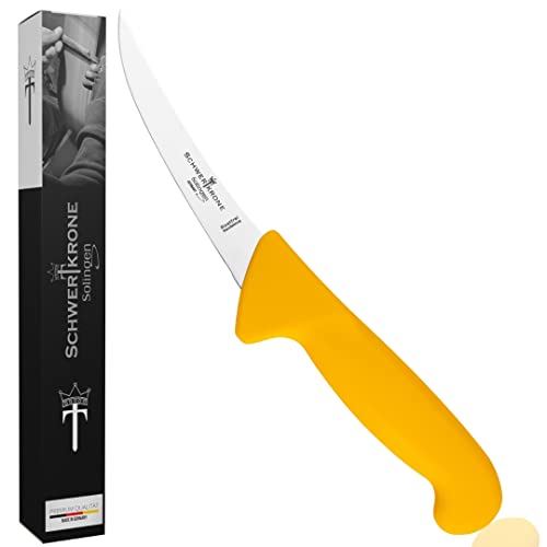 Schwertkrone couteau à désosser flexible couteau de boucher 13 cm - 5'' Solingen - acier inox, lame polie, inoxydable