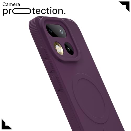 Image of Pikkme Back Cover for Realme 16 Pro 5G Soft Matte Silicone Mag-Safe Design (Mag-Safe Not Support) Camera Protection | Slim Fit Bumper Cover (Purple)