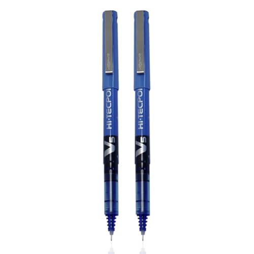 Image of Pilot V5 Liquid Ink Roller Ball Pen - Blue (Pack of 2),9000014714
