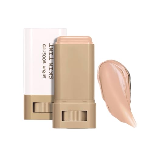 SWETIYOU Beauty Balm Serum Boosted Skin Tint, Foundation Makeup Stick Hydrating Tinted Moisturizer, Lightweight and Buildable Solid Tinted Hydrating Serum Foundation Contour Stick, Natural Finish(05#)