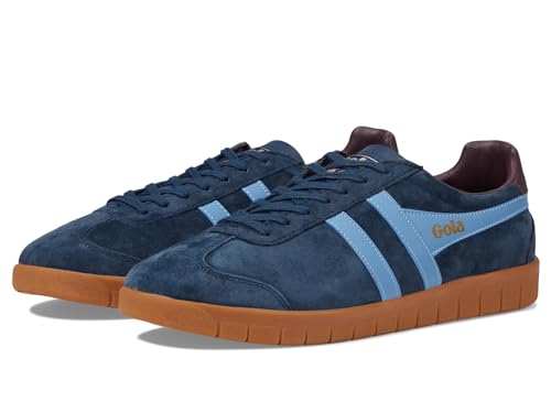 Image of Gola Men's Hurricane Suede Navy /Cornflower /Burgundy /Gum 7 M