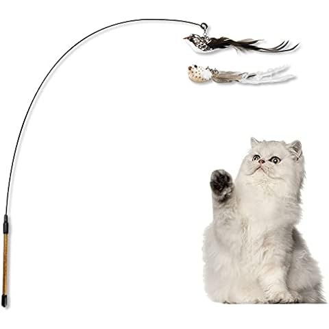 Andiker Interactive Cat Toy with Birds Cover