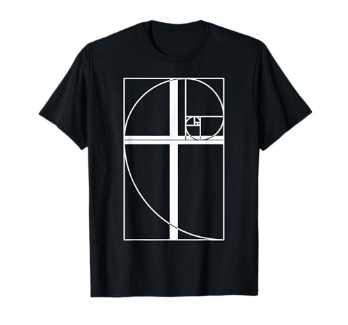 Golden Ratio Cross Christian Fibonacci Sequence Math Teacher T-Shirt