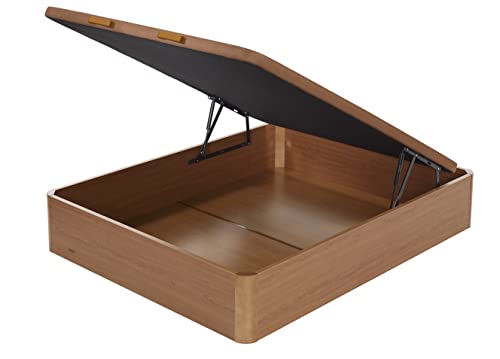Flex - Canapé Abatible Madera Transpirable Tapa 3D - 90X200, Color Cerezo