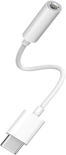 USB C to 3.5 mm Headphone Jack Adaptor ,Type C Aux Earphone Audio Adapter Compatible with Samsung Galaxy S21/Note20/Huawei Mate 40/P30/Pro Pixel 4/3/2/XL/One Plus/Xiaomi etc-White