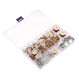 EXCEART Doll Making Joints 1 Box/ 90Sets Doll Joints Rotatable Bear Making Materials Making Movable s for DIY Crafts 12/14/ 16/18/ 24 mm Wood Discs Pins Supplies