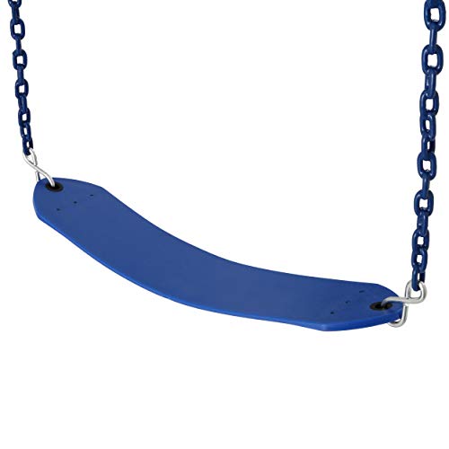 Gorilla Playsets 04-0002-B/B Deluxe Swing Belt - Blue With Blue Chains #TOP3