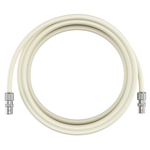 Câble coaxial RF mâle blanc de 7m avec coupleur Inbrackets