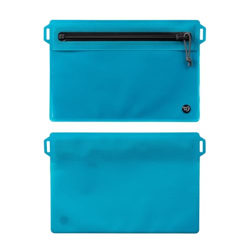 Nite Ize RunOff Bolsita de Viaje Impermeable con TRU Zip - Bolsa Seca para Teléfono y Necesidades de Viaje - Compatible con Pantalla Táctil - Impermeable con Cierre Fiable - Azul, Mediana miniatura 3