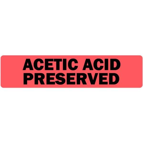 LabelValue.com | Acetic Acid Preserved Medical Labels LV-MUC-5