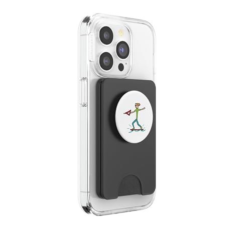 PopWallet para MagSafe Wakeboard portatarjetas magnético con PopSockets para iPhone 4