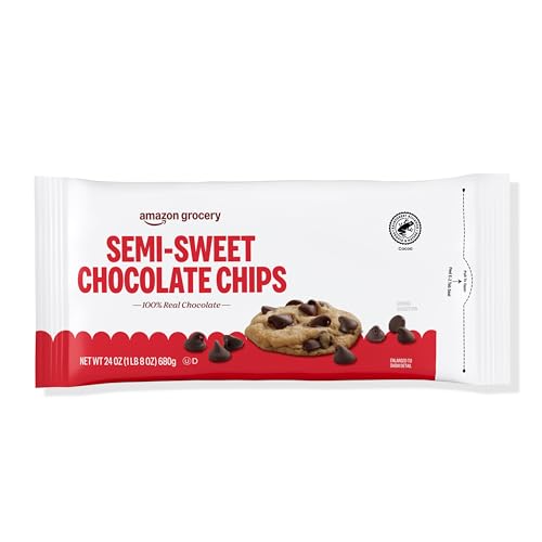 Amazon Grocery, Semi-Sweet Chocolate Chips, 24 Oz (Previously Amazon Fresh Packaging May Vary)
