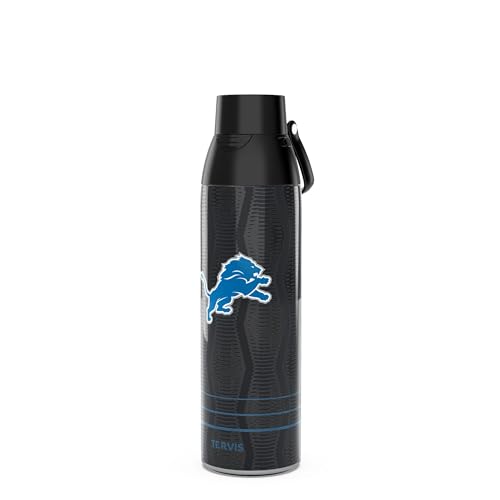 Tervis Venture Water Bottle NFL Detroit Lions - Full Speed Triple Insulated Tumbler Travel Cup Keeps Drinks Cold & Hot 26oz Stainless Steel