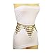 Women Fashion Belt Hip Waist Antique Rustic Gold Metal Chain Charms Belly Dance Size M L z245