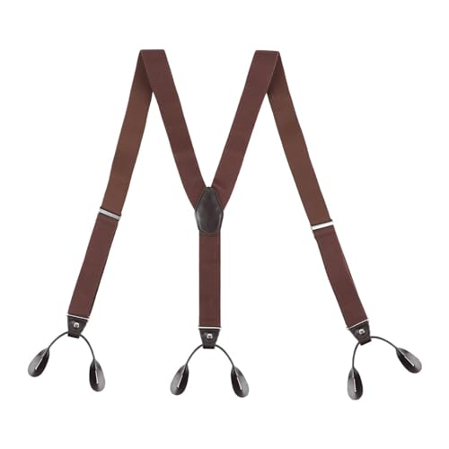 Bretelles pour homme d'une robustesse exceptionnelle avec 6 boutons d'attache et finitions style Y