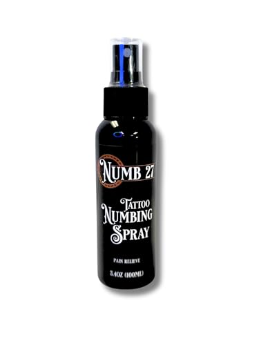 NUMB27 Tattoo Skin Prep Spray - Topical Comfort for Body Art