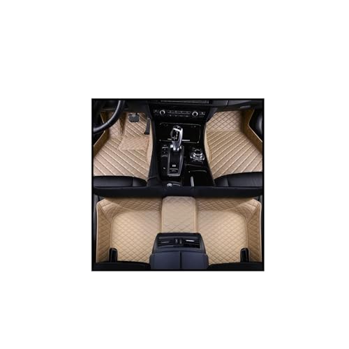 MCGFSDO メルセデス W124 1985-1995 センターオートインテリアカーペットラグフットパッドに適合するカーフロアマット(Beige)