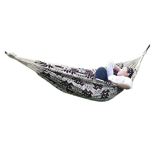 YUEKOPOU Ultra-Lightweight Double Hammock with Mosquito Net - Parachute Nylon, Anti-Rollover Design, Ideal for Camping and Outdoor Relaxation，200×145cm