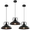 Black pendant light fixtures 125 inches 3 packsmatte pendant lights kitchen islandindustrial pendant lightvintage farmhouse pendant light for dinning room entryway barn  urban country home decor