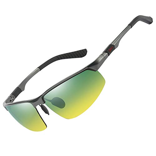 FEIDU - Gafas de conducción nocturnas HD polarizadas antideslumbramiento gafas de visión para conducir hombres mujeres gafas de seguridad para la noche (3-AMARILLOW)