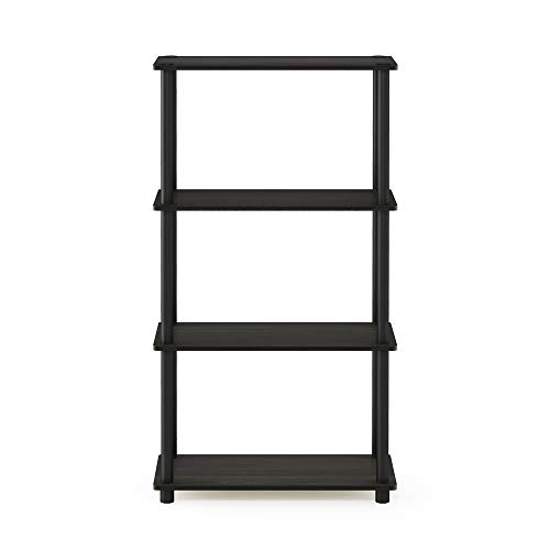 Furinno 99557EX/BK Turn-N-Tube 4-Tier Multipurpose Shelf Display Rack thumb #3