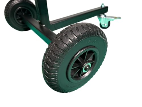 Image of Glide Gear LSH 100 C-Stand Cart - Portable Studio Storage - Holds 6+ Stands, 8.5 inch Wheels, Wall-Mount Bracket, Steel Build