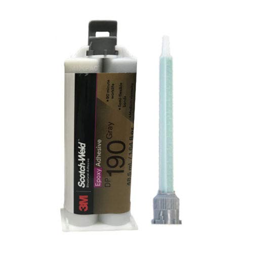 3M ScotchWeld Epoxy Adhesive DP190 Gray 48.5 mL DuoPak Cartridge, 12