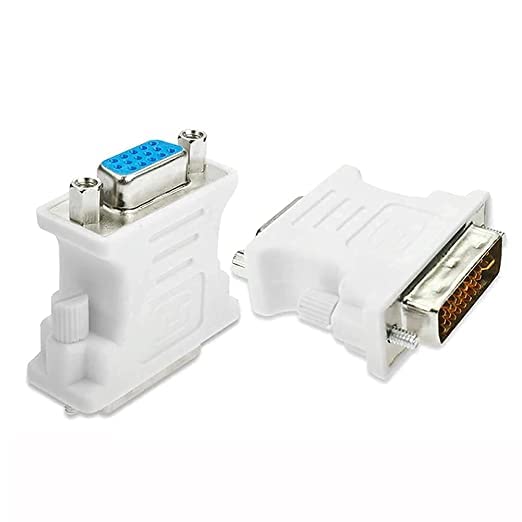 ULTRABYTES DVI to VGA Adapter, Support only DVII 24+5 to VGA 15 Pin Adapter Converter 1080p VGA