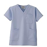 [ナースリー] ナースリースクラブ さらりタッチ 着心地が良い シワになりにくい 医療 白衣 レディース メンズ 5L サックス 9207703A