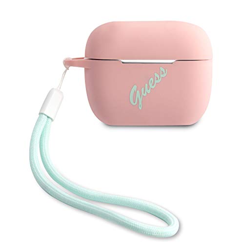 Guess Coque de Protection Vintage en Silicone pour AirPods Pro GUACAPLSVSPG Rose/Vert
