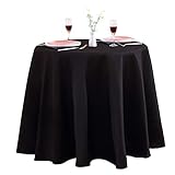 Surmente Table Cloth Polyester 70 Inch Round Tablecloth for Kitchen Dinning Party Wedding Rectangula