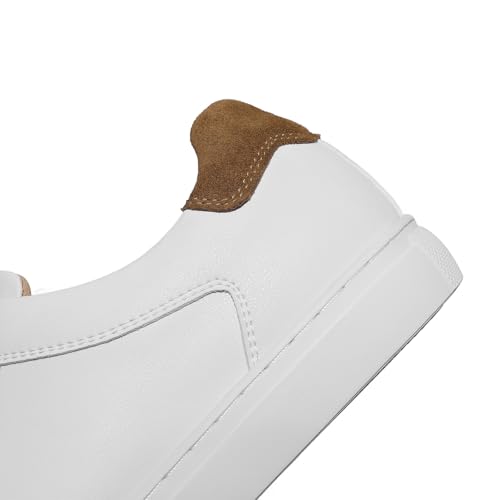 Image of Classic Sneakers Leather Casual Dress Sneakers Breathable Lace-up Oxford Fashion Sneaker for Men