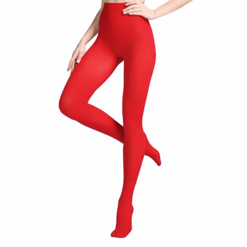 Image of Women's 80 Den Soft Semi Opaque Tights, Women's Pantyhose High Twist Yarn Tights